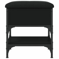 Schoenenbank 42x42x45 cm bewerkt hout zwart 6