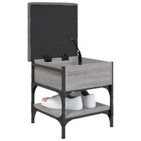 Schoenenbank 42x42x45 cm bewerkt hout grijs sonoma eikenkleurig 4