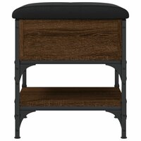 Schoenenbank 42x42x45 cm bewerkt hout bruin eikenkleur 6