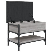 Schoenenbank 62x42x45 cm bewerkt hout grijs sonoma eikenkleurig 5
