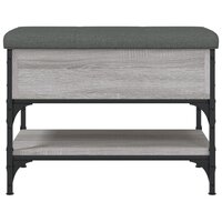 Schoenenbank 62x42x45 cm bewerkt hout grijs sonoma eikenkleurig 6