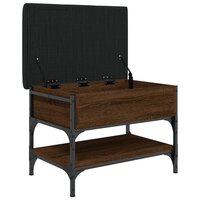 Schoenenbank 62x42x45 cm bewerkt hout bruin eikenkleur 5