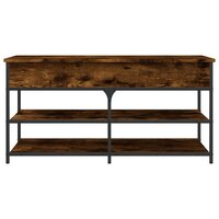 Schoenenbankje 100x42,5x50 cm bewerkt hout gerookt eikenkleurig 7