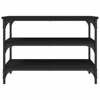 Schoenenbankje 70x38,5x49 cm bewerkt hout zwart 5