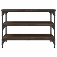 Schoenenbankje 70x38,5x49 cm bewerkt hout bruin eikenkleur 5