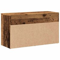 Schoenenbank 80x30x45 cm bewerkt hout oud houtkleurig 6