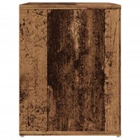 Schoenenbank 100x35x45 cm bewerkt hout oud houtkleurig 5