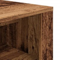 Schoenenbank 100x35x45 cm bewerkt hout oud houtkleurig 7