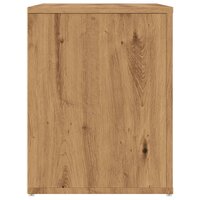 Schoenenbankje 100x35x45 cm bewerkt hout artisanaal eikenkleur 5