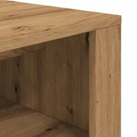 Schoenenbankje 100x35x45 cm bewerkt hout artisanaal eikenkleur 7