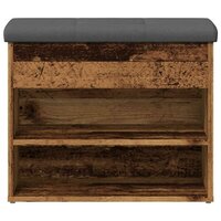 Schoenenbank 62x32x50 cm bewerkt hout oud houtkleurig 4