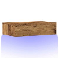 Nachtkastje 60x35 cm spaanplaat oud hout 3