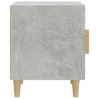 Nachtkastje bewerkt hout betongrijs 4