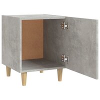 Nachtkastje bewerkt hout betongrijs 5