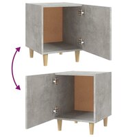 Nachtkastje bewerkt hout betongrijs 6