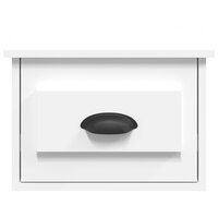 Nachtkastje wandgemonteerd 41,5x36x28 cm wit 6