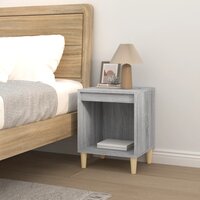 Nachtkastje 40x35x50 cm grijs sonoma eikenkleurig 3