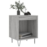 Nachtkastje 40x35x50 cm bewerkt hout grijs sonoma eikenkleurig 3