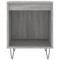 Nachtkastje 40x35x50 cm bewerkt hout grijs sonoma eikenkleurig 4