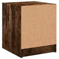 Nachtkastje met glazen deur 35x37x42 cm gerookt eikenkleurig 8