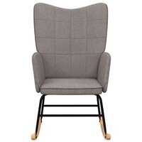 Schommelstoel stof taupe 3