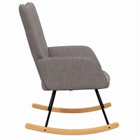 Schommelstoel stof taupe 4