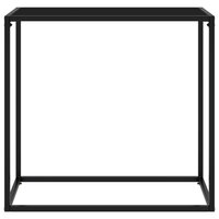 Wandtafel 80x35x75 cm gehard glas zwart 2