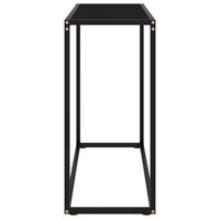 Wandtafel 80x35x75 cm gehard glas zwart 3