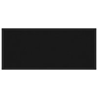 Wandtafel 80x35x75 cm gehard glas zwart 4