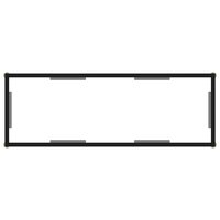 Wandtafel 100x35x75 cm gehard glas transparant 4