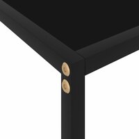 Wandtafel 100x35x75 cm gehard glas zwart 5