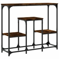 Wandtafel 89,5x28x76 cm bewerkt hout gerookt eikenkleurig 2