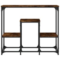 Wandtafel 89,5x28x76 cm bewerkt hout gerookt eikenkleurig 4