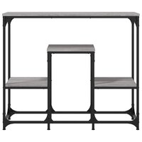 Wandtafel 89,5x28x76 cm bewerkt hout grijs sonoma eikenkleurig 4