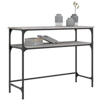 Wandtafel 100x35,5x75 cm bewerkt hout grijs sonoma eikenkleurig 3