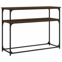 Wandtafel 100x35,5x75 cm bewerkt hout bruin eikenkleur 6