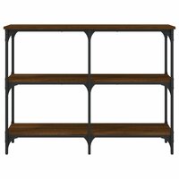 Wandtafel 100x29x75 cm bewerkt hout bruin eikenkleur 4