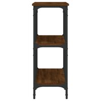 Wandtafel 100x29x75 cm bewerkt hout bruin eikenkleur 5
