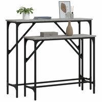 Wandtafels 2 st bewerkt hout grijs sonoma eikenkleurig 3