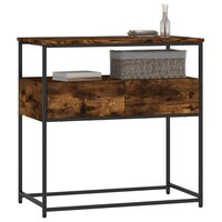 Wandtafel 75x40x75 cm bewerkt hout gerookt eikenkleurig 3
