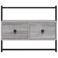Tv-meubel wandgemonteerd 60,5x30x51 cm hout grijs sonoma eiken 6
