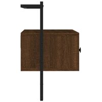 Tv-meubel wandgemonteerd 60,5x30x51 cm hout bruin eikenkleur 4