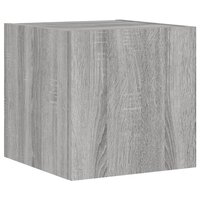 Tv-wandmeubel met LED-verlichting 30,5x35x30 cm grijs sonoma 3