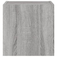 Tv-wandmeubel met LED-verlichting 30,5x35x30 cm grijs sonoma 9