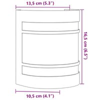 Buitenwandlamp roestvrij staal zwart 7