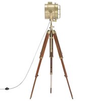 Vloerlamp driepoot 165 cm massief mangohout        4