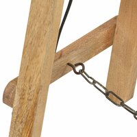 Vloerlampen 3 st E27 massief mangohout wit 9