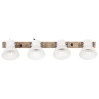Wandlamp industrieel E27 90x25 cm wit 3