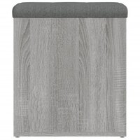 Opbergbankje 42x42x45 cm bewerkt hout grijs sonoma eikenkleurig 6