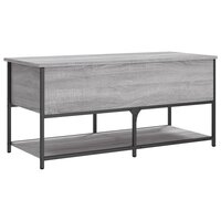 Opbergbankje 100x42,5x47 cm bewerkt hout grijs sonoma eiken 9